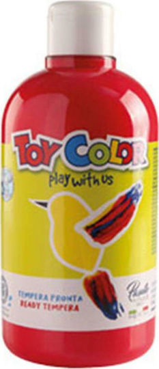 Toy Color Ready Τέμπερα Ζωγραφικής Κόκκινη σε Μπουκάλι 500ml