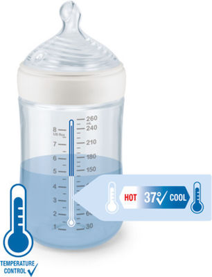 Nuk Plastikflasche First Choice Plus Temperature Control Peppa Pig Gegen Koliken mit Silikonsauger für 6-18 Monate Blue 300ml 1Stück 10.741.070