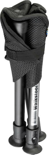 Walkstool Comfort 45 Σκαμνάκι Παραλίας Αλουμινίου Μαύρο