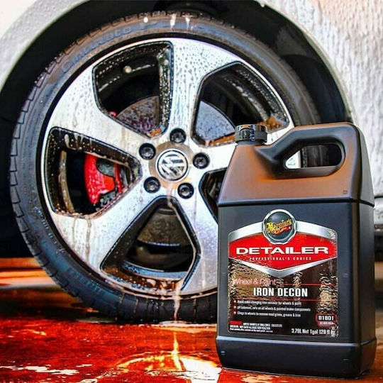 Meguiar's Detailer Wheel & Paint Iron Decon Flüssig Reinigung / Polieren für Bereifung und Felgen Auto 3.78lt