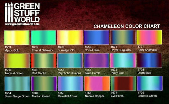 Green Stuff World Colorshift Metal Цвят За Моделиране Златен 17мл