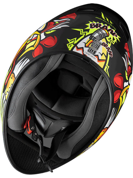 MT Stinger A1 Chicken Matt Black Κράνος Μηχανής Full Face DOT / ECE 22.05 1450gr