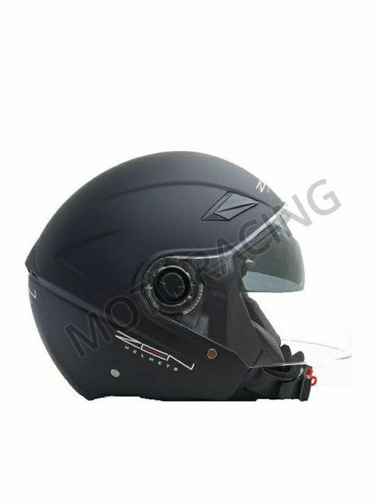 Zen ZN-105 Black Matt Motorradhelm Jet