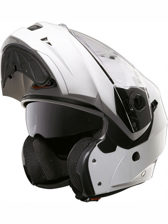 Caberg Duke II White Κράνος Μηχανής Flip-Up ECE 22.05 1550gr με Sunvisor