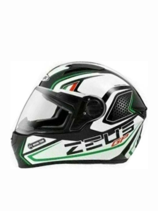 Zeus ZS-811 AL3 Green Motorcycle Helmet Full Face ECE 22.05 / DOT 1380gr ZS811AL3GR