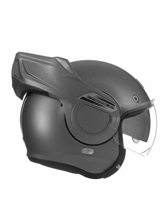 Nox Stratos Flip-Up Helmet with Sun Visor 1600gr Matt Titanium NOX000KRA11