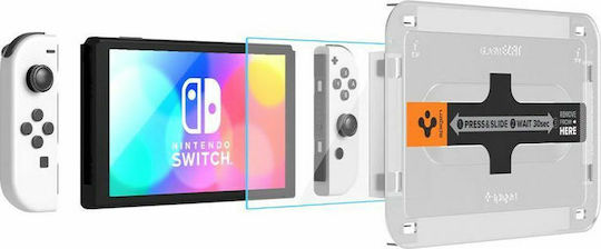 Spigen Ez Fit GLAS.tR Screen Protector Tempered Glass for Switch OLED