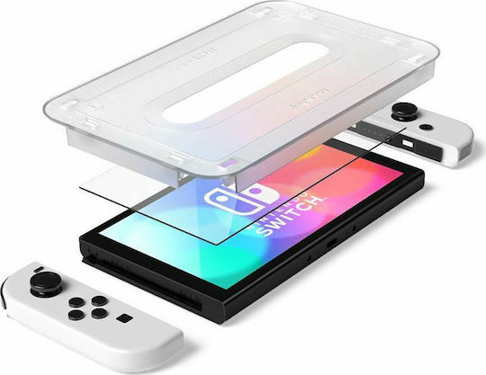 Spigen Ez Fit GLAS.tR Screen Protector Tempered Glass for Switch OLED