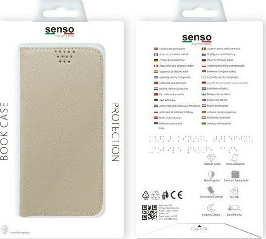 Senso Buchhülle bis 6" Gold SENUNI6G
