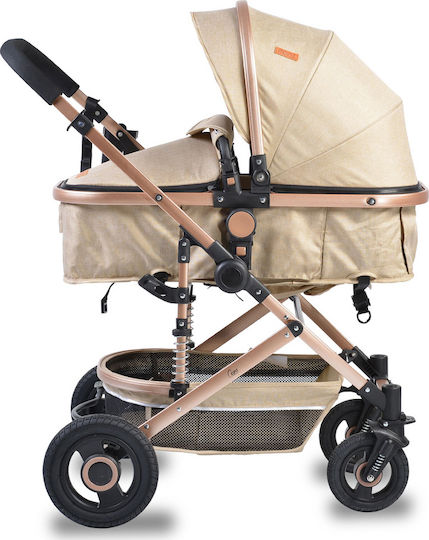 Moni Ciara Adjustable 2 in 1 Baby Stroller Suitable for Newborn Beige 12kg