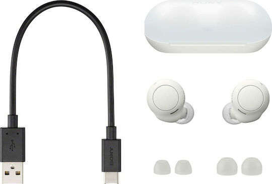Sony WF-C500 In-ear Bluetooth Handsfree Earphones with Sweat Resistance and Charging Case White