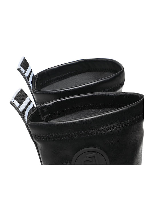 Wave 16 Leather Women's Ankle Boots Black