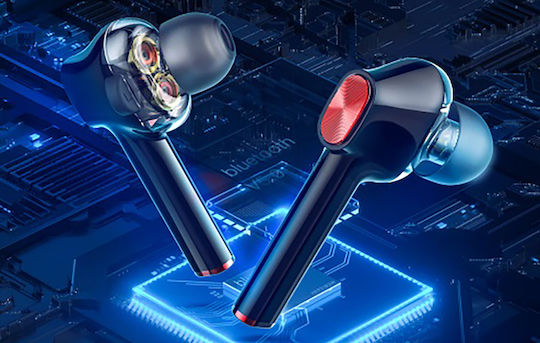 BlitzWolf AirAux AA-UM5 In ear Bluetooth хендсфри Слушалки с Устойчивост на Пот и Кутийка за Зареждане Черен