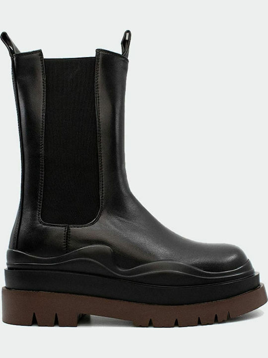 Women's Chelsea Boots with Medium Heel Black