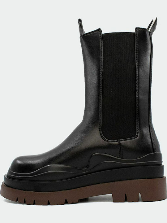 Women's Chelsea Boots with Medium Heel Black