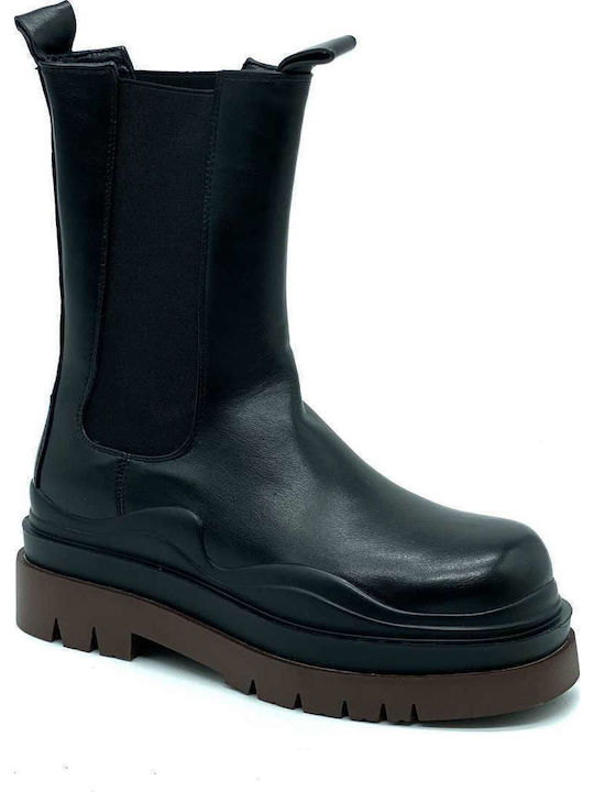 Women's Chelsea Boots with Medium Heel Black