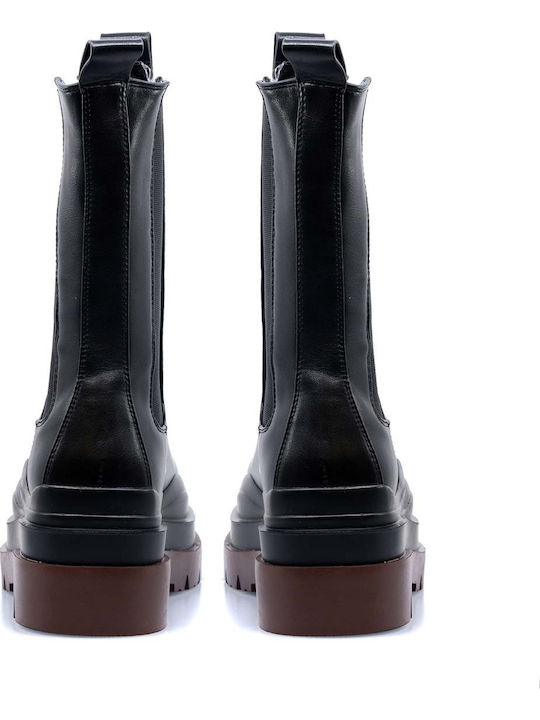 Women's Chelsea Boots with Medium Heel Black