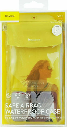Baseus Safe Airbag Wasserdichtes Gehäuse bis 6.5" Gelb ACFSD-C0Y