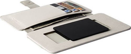 Krusell Leather Malmo Flipwallet Slide 3XL (Λευκό)