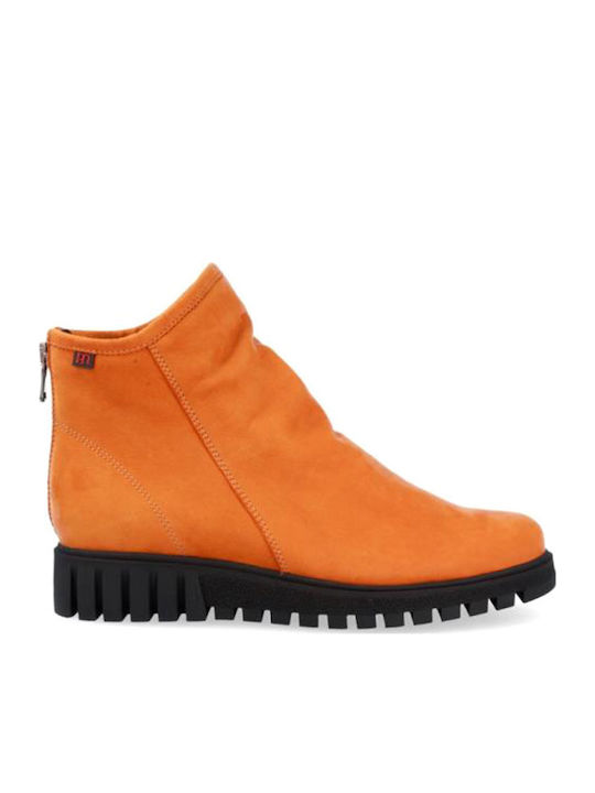 Wildleder Stiefeletten Damen Gelb