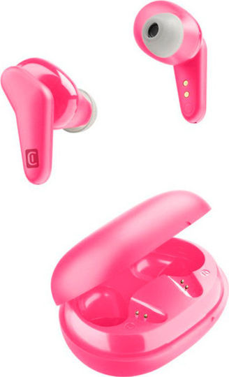 Cellular Line Hark In-ear Bluetooth Handsfree Ακουστικά με Θήκη Φόρτισης Ροζ