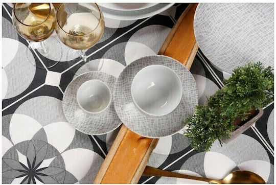 Cryspo Trio Fashion Set of Cups Tea Porcelain Gray 250ml 6pcs