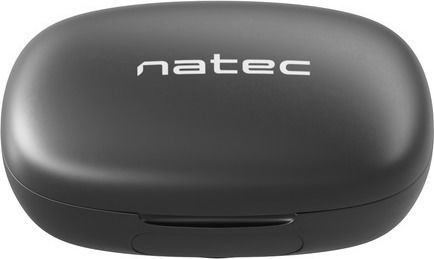 Natec Soho In-ear Bluetooth Handsfree Căști cu Carcasă de Încărcare Negru