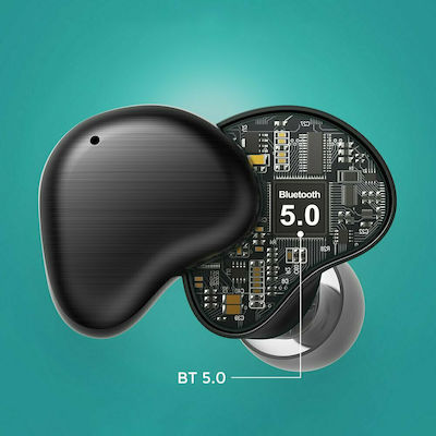 Joyroom JR-TL7 In-Ear Bluetooth-Freisprecheinrichtung Kopfhörer mit Schweißresistenz und Ladeetui Schwarz