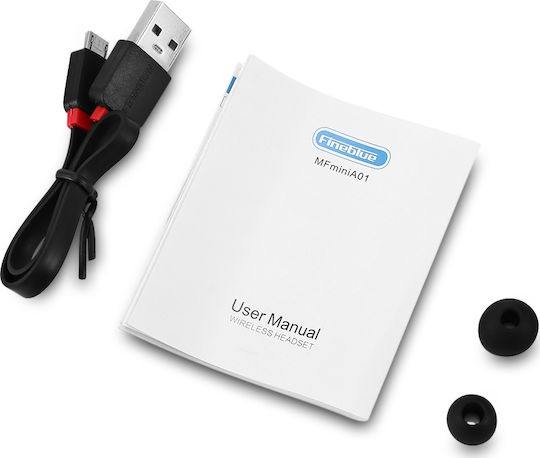 Fineblue F-V2 In-ear Bluetooth Handsfree Ακουστικό Πέτου Μαύρο