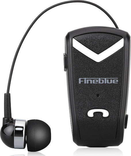 Fineblue F-V2 In-ear Bluetooth Handsfree Ακουστικό Πέτου Μαύρο