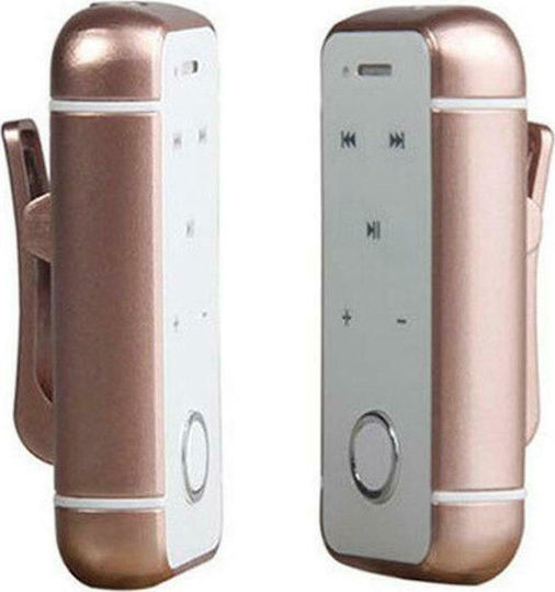 i6S Earbud Bluetooth Handsfree Ακουστικό Πέτου Ροζ Χρυσό