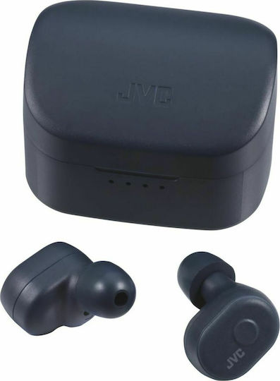 JVC HA-A10T In-Ear Bluetooth-Freisprecheinrichtung Kopfhörer mit Schweißresistenz und Ladeetui Blau