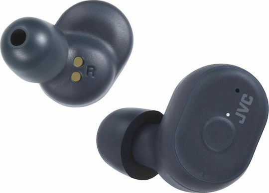 JVC HA-A10T In-Ear Bluetooth-Freisprecheinrichtung Kopfhörer mit Schweißresistenz und Ladeetui Blau