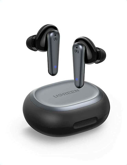 Ugreen HiTune T1 In-ear Bluetooth Handsfree Ακουστικά με Θήκη Φόρτισης Μαύρα