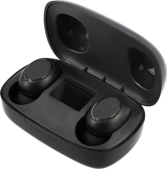 Lamtech LAM023138 In-ear Bluetooth Handsfree Ακουστικά με Θήκη Φόρτισης Μαύρα