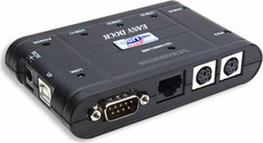Manhattan MNH- Hub 4 Θυρών USB 2.0 με σύνδεση USB-A / Ethernet