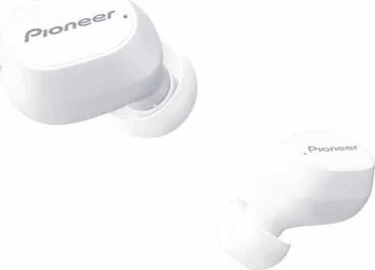 Pioneer SE-C5TW In-ear Bluetooth Handsfree Ακουστικά με Αντοχή στον Ιδρώτα και Θήκη Φόρτισης Λευκά
