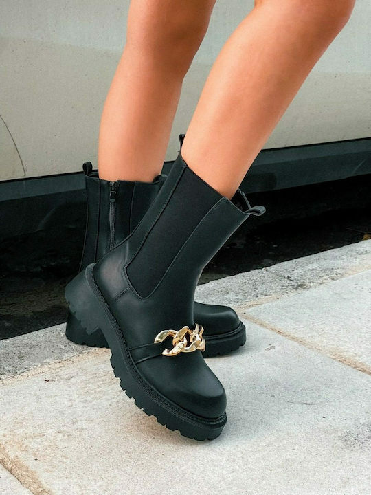 183 Stiefeletten Damen Schwarz