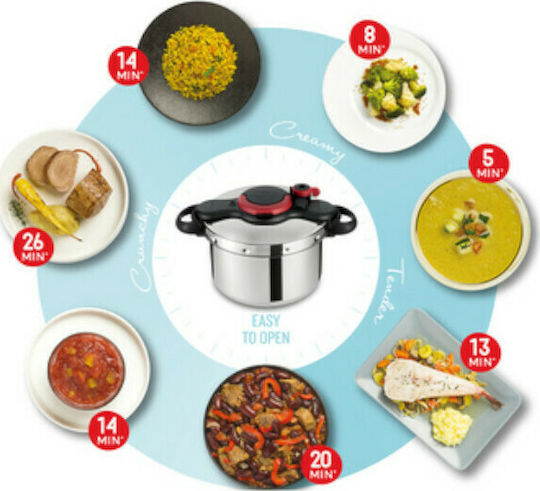 Tefal Clipso Minut'Easy Тенджер под налягане 7.5lt