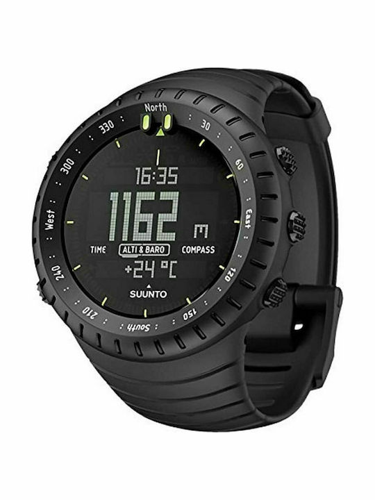Suunto Core Дигитален Мъжки Часовник 49мм Хронограф На Батерия С Черна Каучукова Каишка