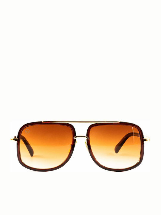 Olympus Sunglasses Eros Sunglasses Brown with Mixed Frame & Orange Lens Olympus Sunglasses Eros Sunglasses Brown with Mixed Frame & Orange Lens