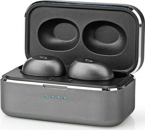 Nedis HPBT5056GY In-ear Bluetooth Handsfree Earphones with Charging Case Gray