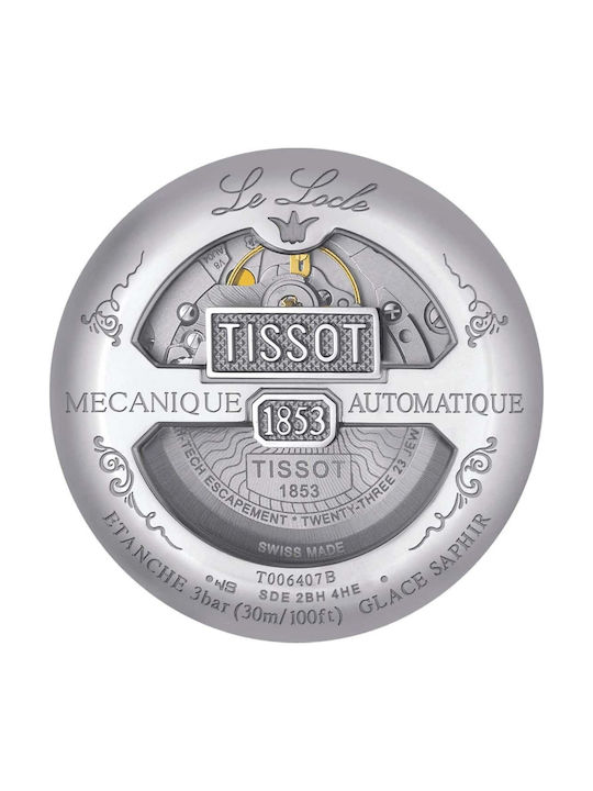 Tissot Men's Watch 39.3mm Automatic with Silver Stainless Steel Bracelet