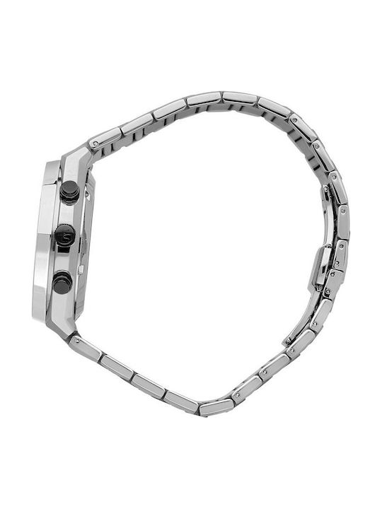 Maserati Watch Chronograph Battery with Silver Metal Bracelet