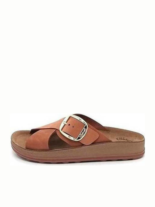 Misty S317 Leather Women's Flat Sandals Anatomic Aragosta