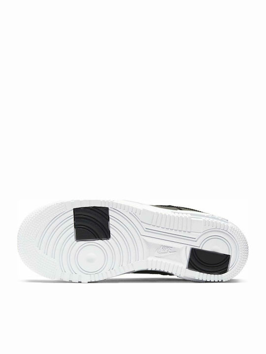 Air Force 1 Pixel Flatforms Sneakers Black / White