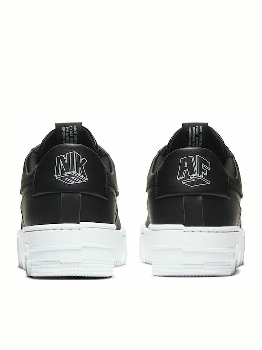 Air Force 1 Pixel Flatforms Sneakers Black / White
