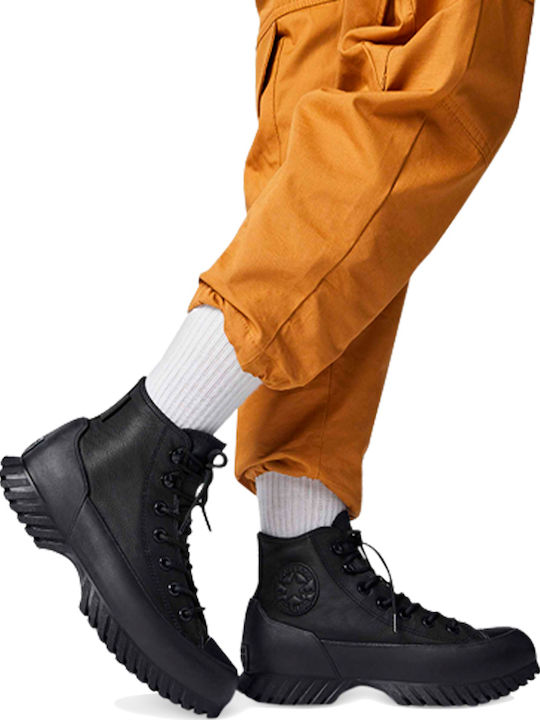 Converse Cold Fusion Chuck Taylor All Star Lugged Winter 2.0 Chunky Sneakers Black / Bold Mandarin