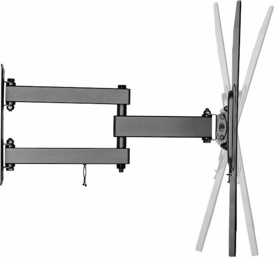 Brateck LPA52-443 Wall TV Mount with Arm up to 55" and 35kg Black