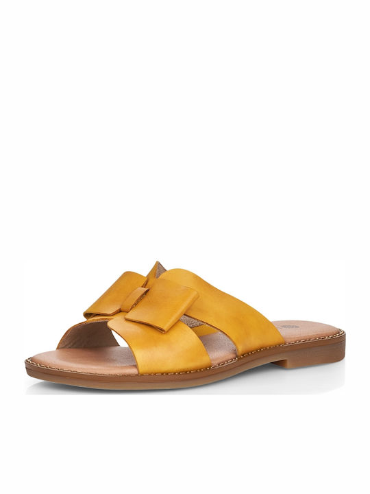 Sandale Casual Damă Din Piele Anatomice Galbene